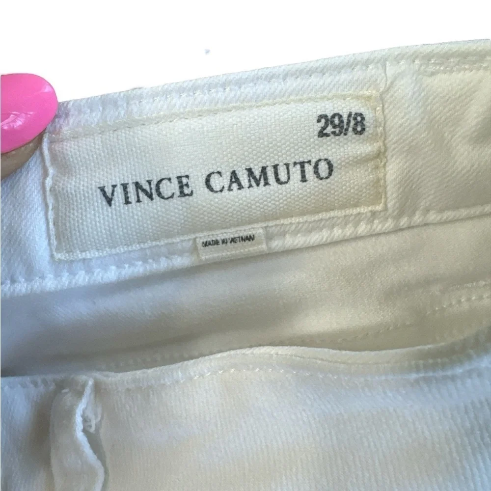 Vince Camuto White Skinny Jeans Stretchy Ankle-Length